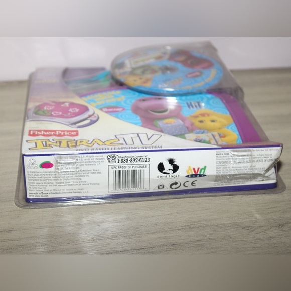 Fisher Price InteracTV DVD Learning System Barney Game NEW 2003 Rare Find - Picture 5 of 5